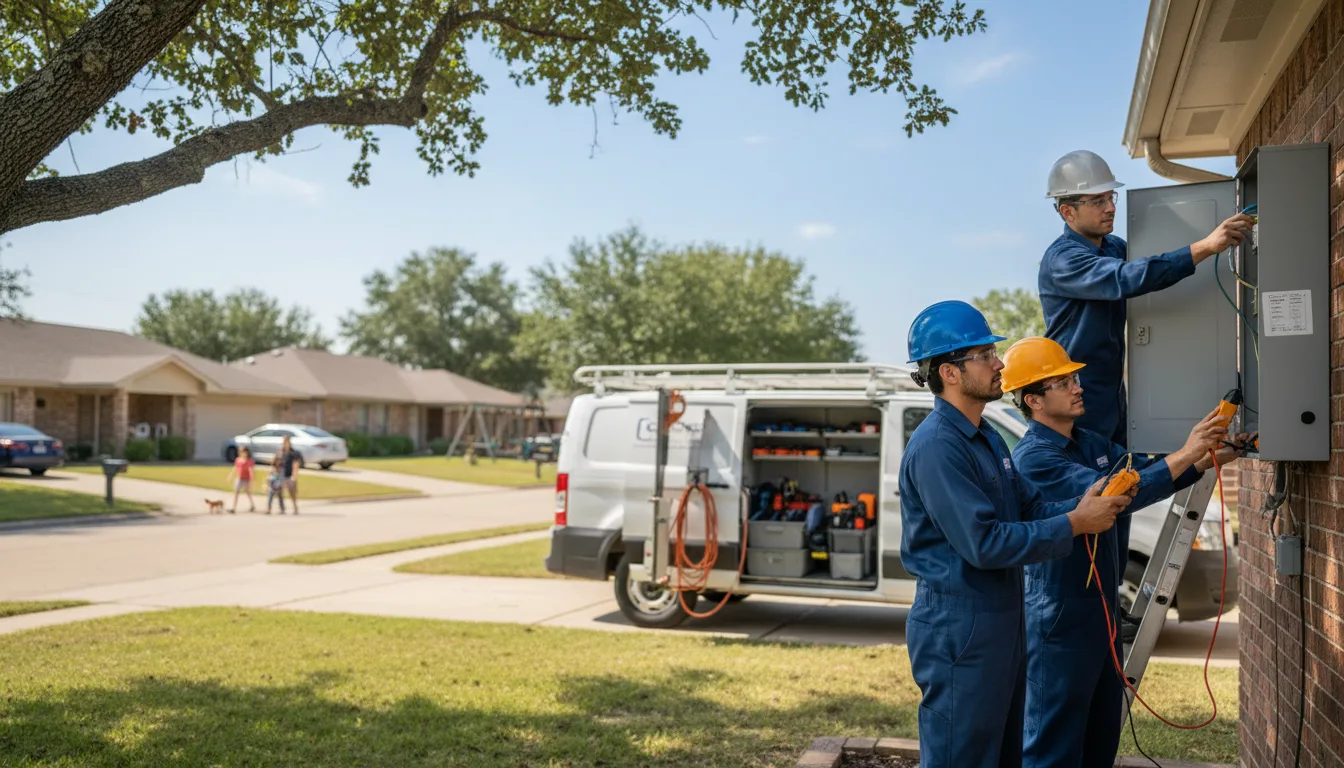 Certified electrician providing emergency electrical services in Glen, MS